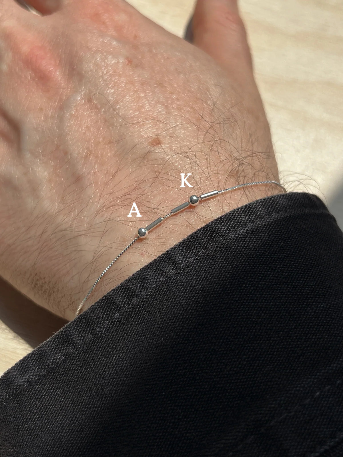 Personalized Couple Morse Code Bracelet